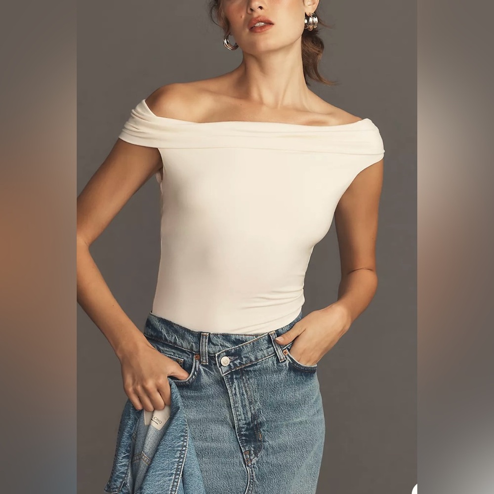 Reformation Cello Knit Top Cream Size M - Picture 8 of 11